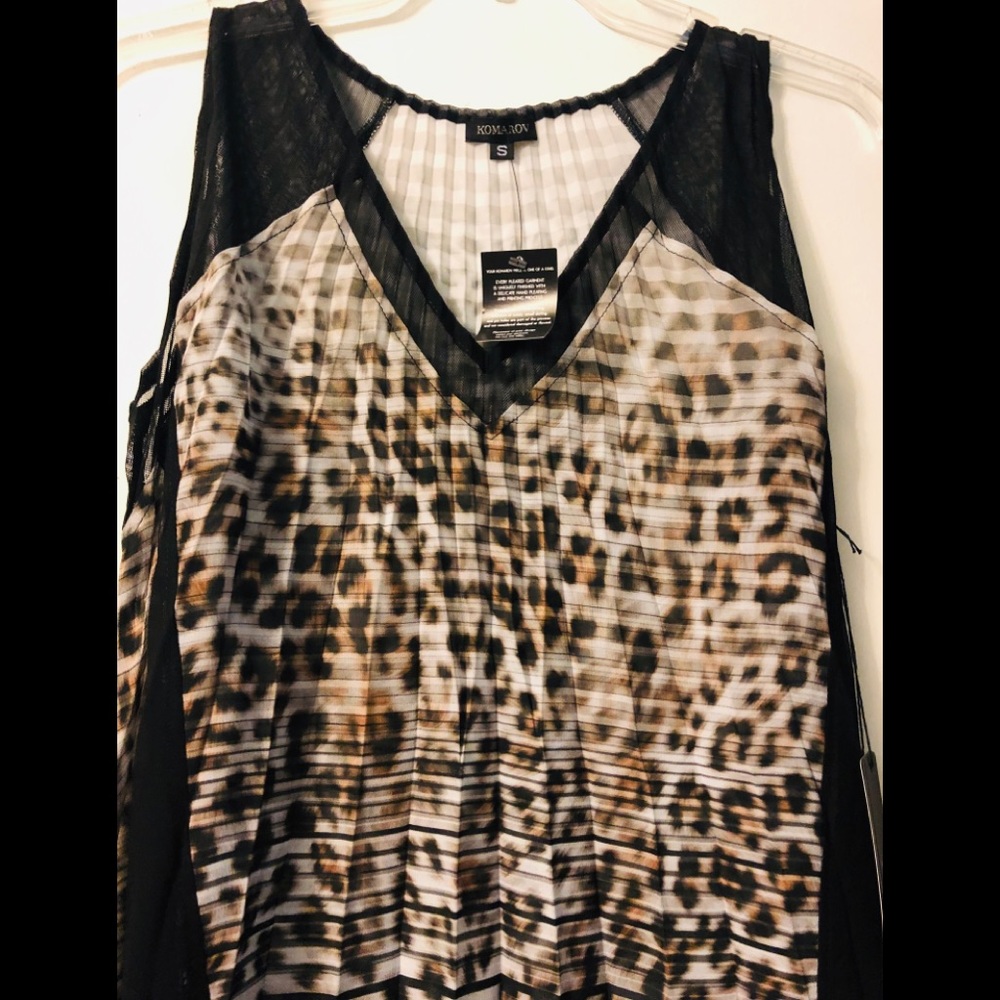 Komarov sheer oversized top